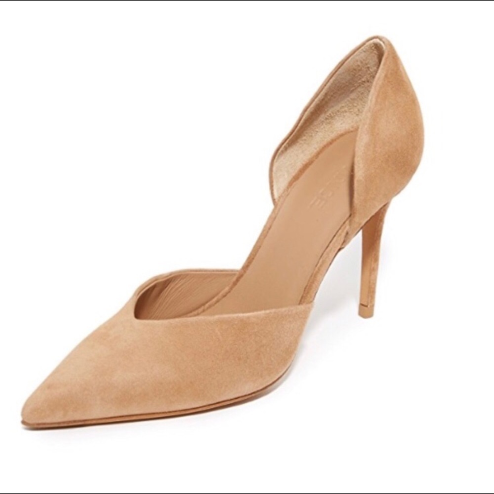 VINCE Paulette Pointy Toe Suede Pump